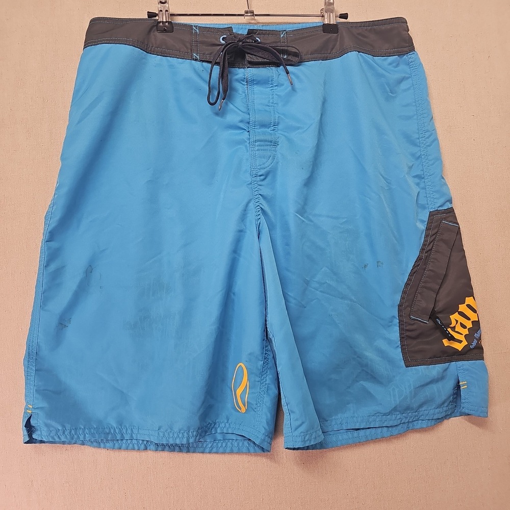 Vtg Vans Shorts Men's 38Beach Swim Trunks Surf Board Old School Skater STAINED